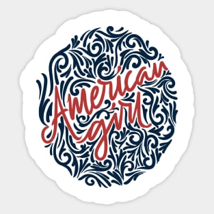 american girl Sticker